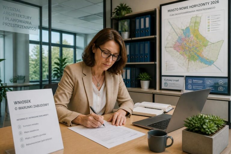 dowiedz się, jak skutecznie złożyć wniosek o warunki zabudowy w 2026 roku. praktyczny przewodnik krok po kroku, który pomoże ci spełnić wszystkie formalności i zwiększyć szanse na pozytywne rozpatrzenie wniosku.