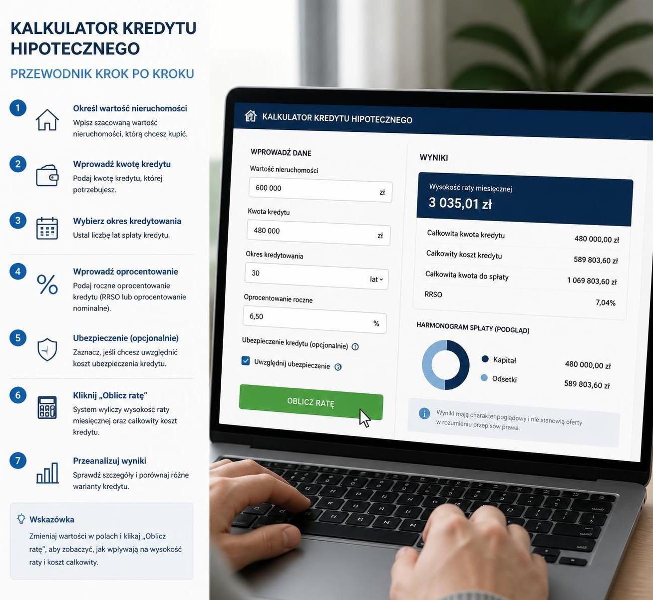 kredyt hipoteczny kalkulator pomaga łatwo obliczyć miesięczną ratę i znaleźć najlepszą ofertę finansowania domu. sprawdź teraz, jak wybrać najlepszy kredyt!